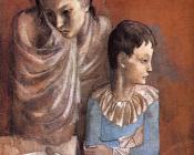 母亲和孩子(Baladins) - 巴勃罗·毕加索